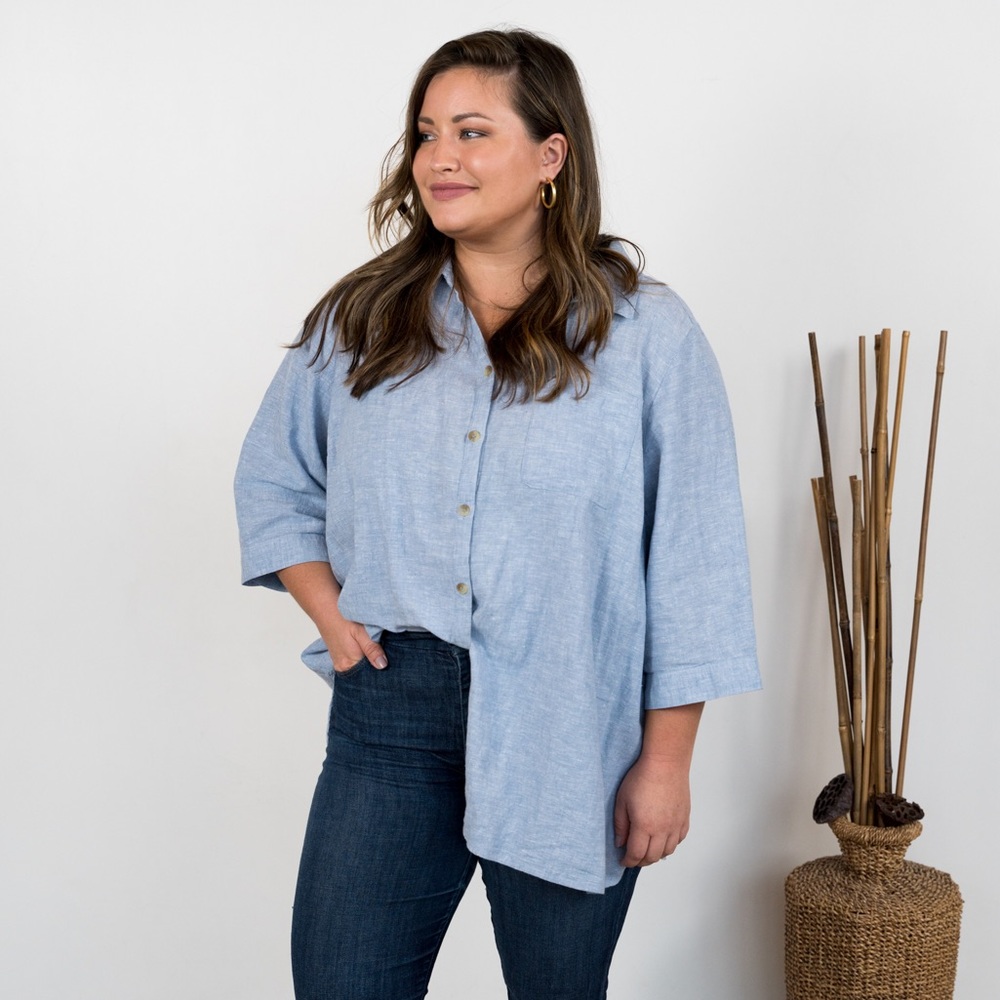 Button Front Smock